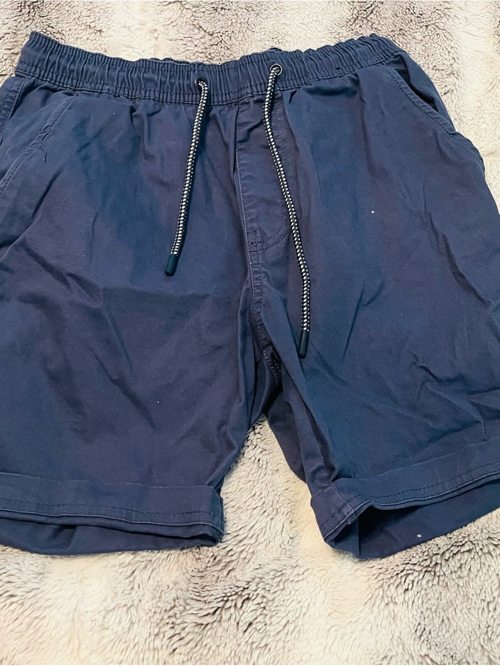 Source Unknown Navy Athletic Drawstring Shorts